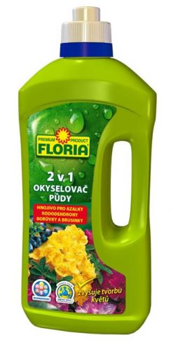 Okysľovač pôdy a kvapalné hnojivo na azalky a rododendróny 2 v 1