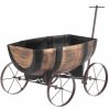 kvetináč barel vozík
