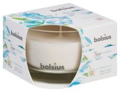 Bolsius vonná sviečka 63/90mm biely čaj a mäta