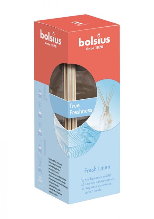 Bolsius difuzér 45ml fresh linen-svieža bavlna