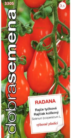 Rajčiak kolíkový Radana, červené hrušky DS