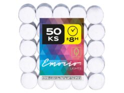 Emocio čajové sviečky 50 kusov, 8 hodín