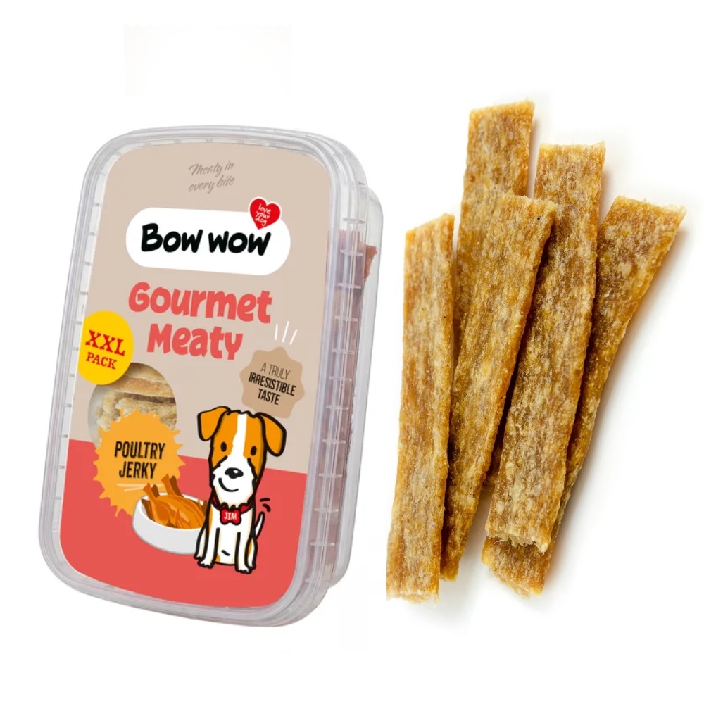 Bow wow Hydinové plátky 250g