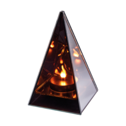 Svietiaca zrkadlová dekorácia - Pyramída